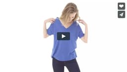 Bella+Canvas — Women's Slouchy V-Neck Tee