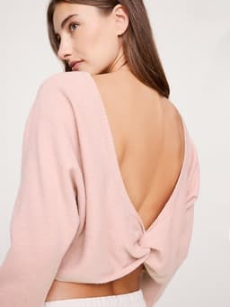 Banana Republic — Lightweight Cashmere Twist-Back Sweater